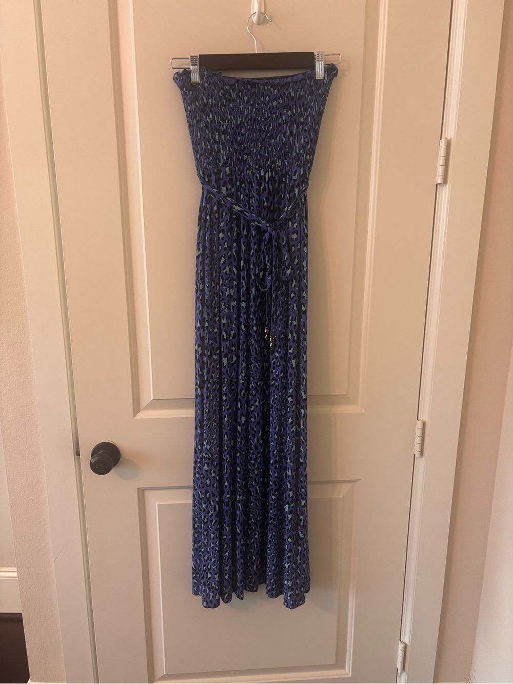 Juicy Couture Strapless Animal / Leopard Print Maxi Dress - Size XS